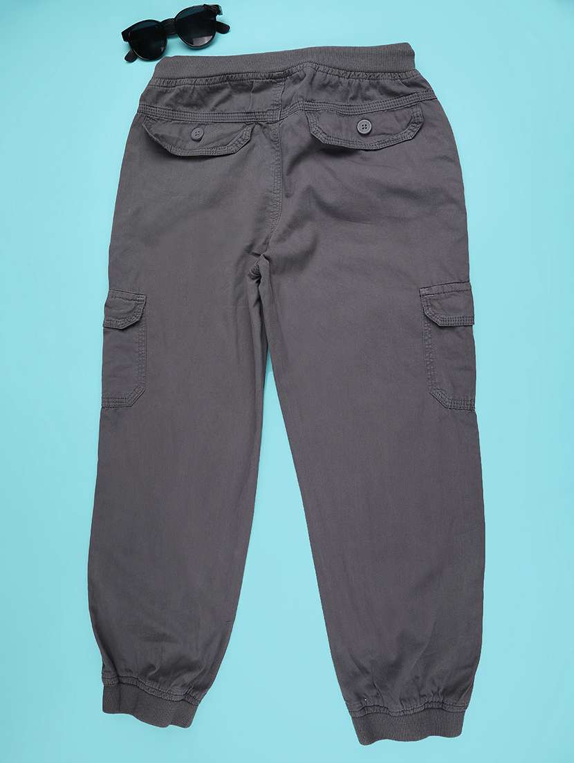 boys solid mid rise cargo - 22162023 -  Standard Image - 1