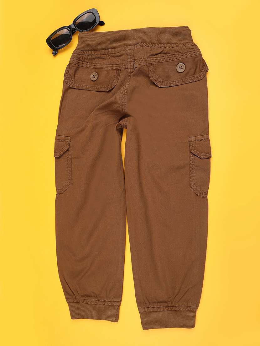 boys solid mid rise cargo - 22162024 -  Standard Image - 1