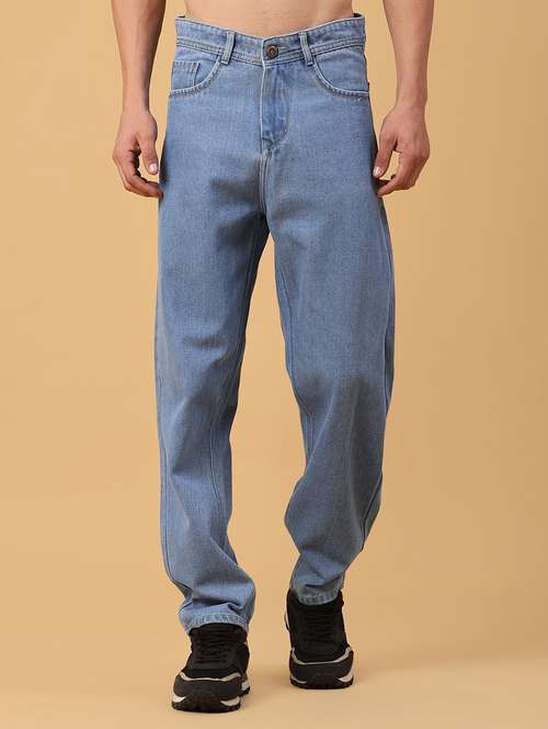 men solid mid rise relaxed fit jean - 22162044 -  Standard Image - 0