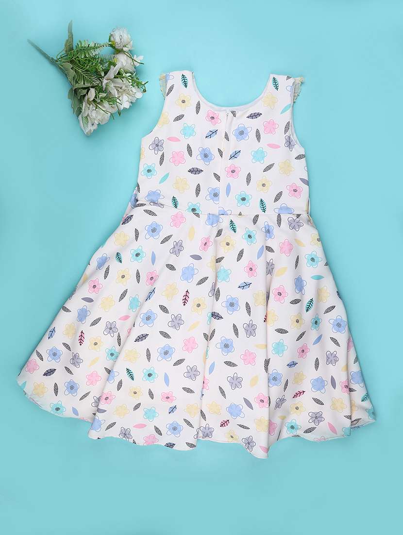 girls floral print sleeveless frock  - 22162055 -  Standard Image - 1