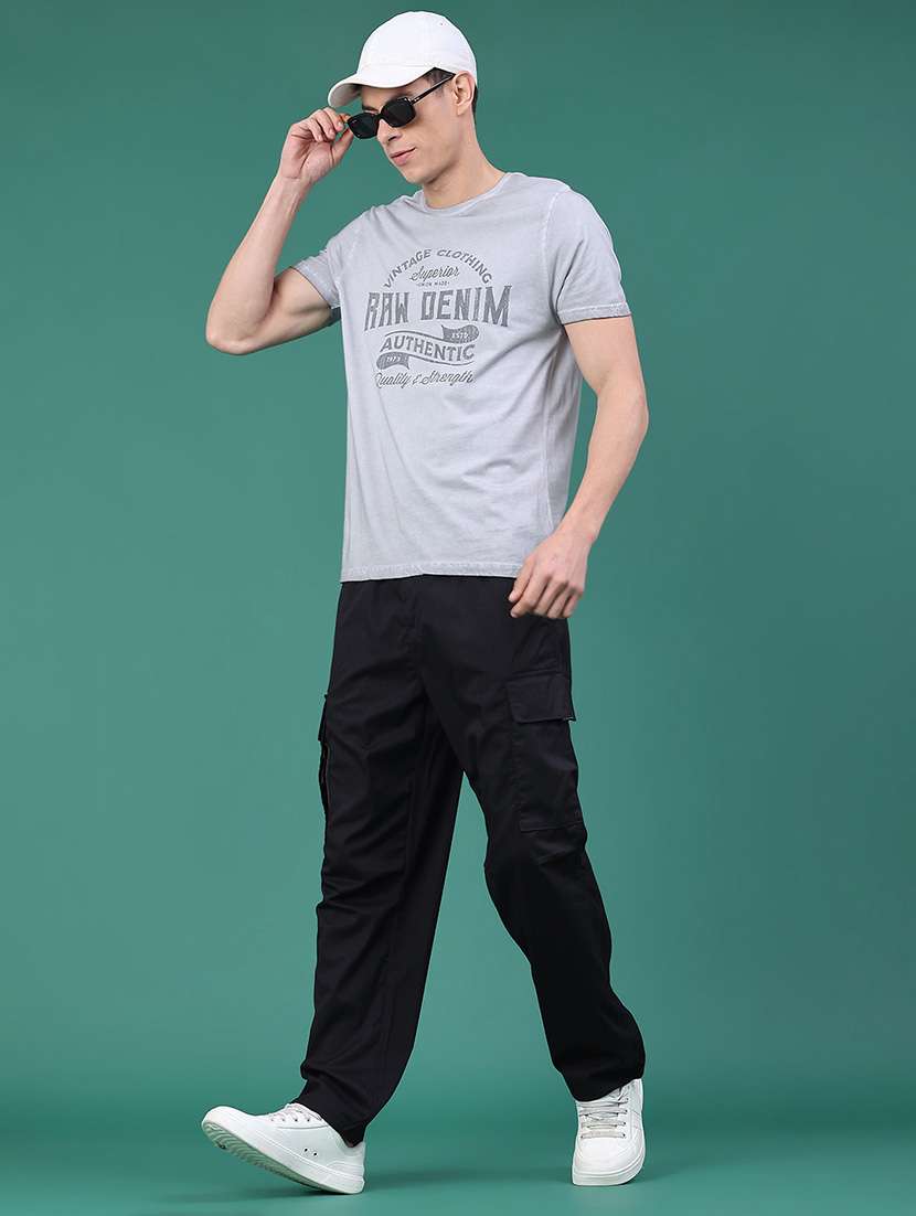 Men Front Print Short Sleeve Regular Fit T-shirt - 22162101 -  Standard Image - 4