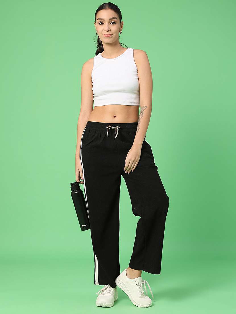 women tapered mid rise regular fit track pant - 22162130 -  Standard Image - 4