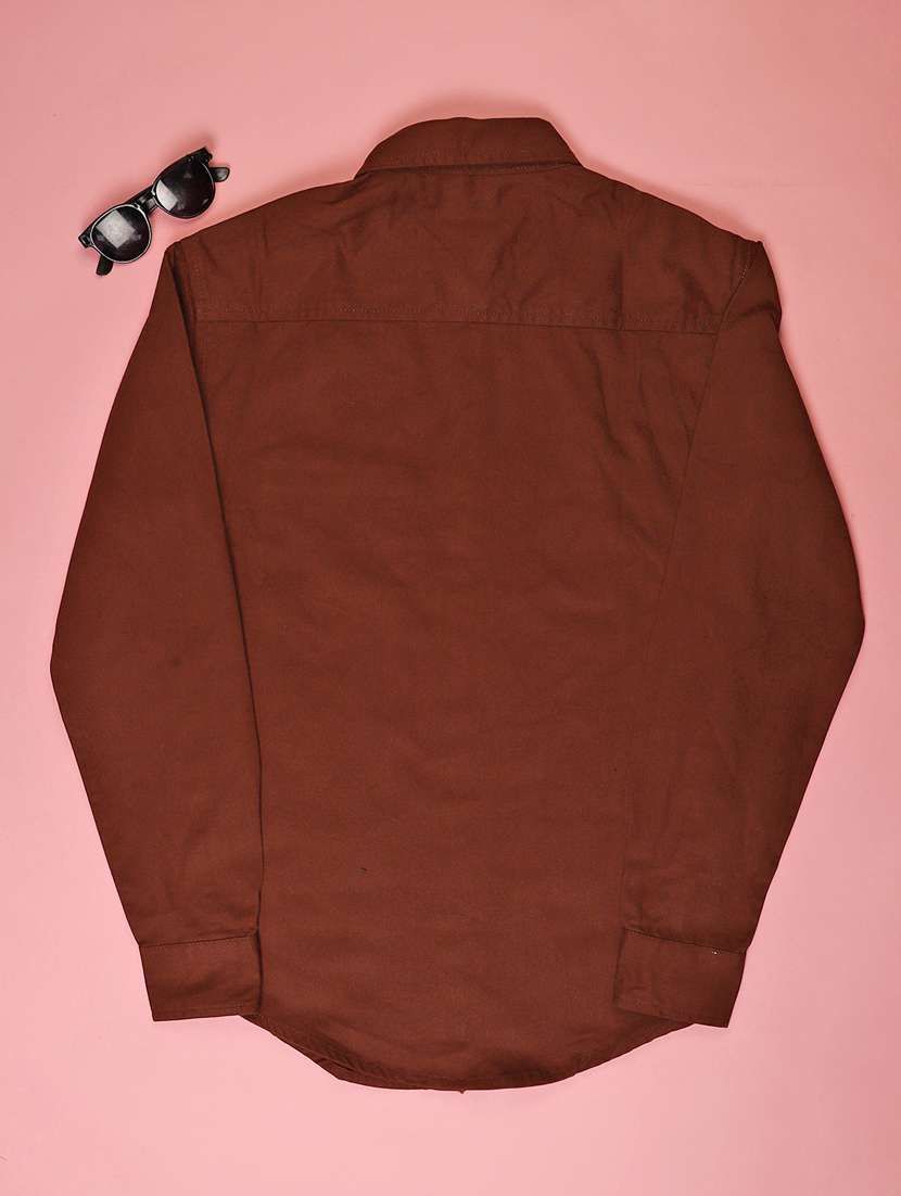 men solid long sleeve regualr fit casual shirt - 22162251 -  Standard Image - 1
