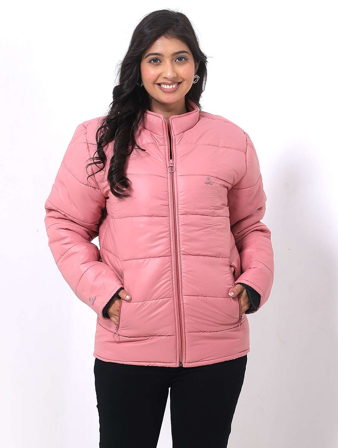 women long sleeve back print pruffer jacket - 22162293 -  Standard Image - 1