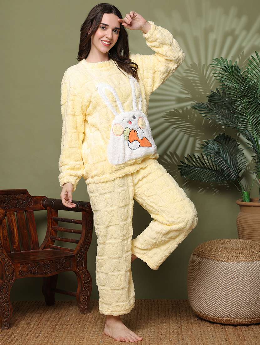 women long sleeve nightwear pyjama set - 22162304 -  Standard Image - 1