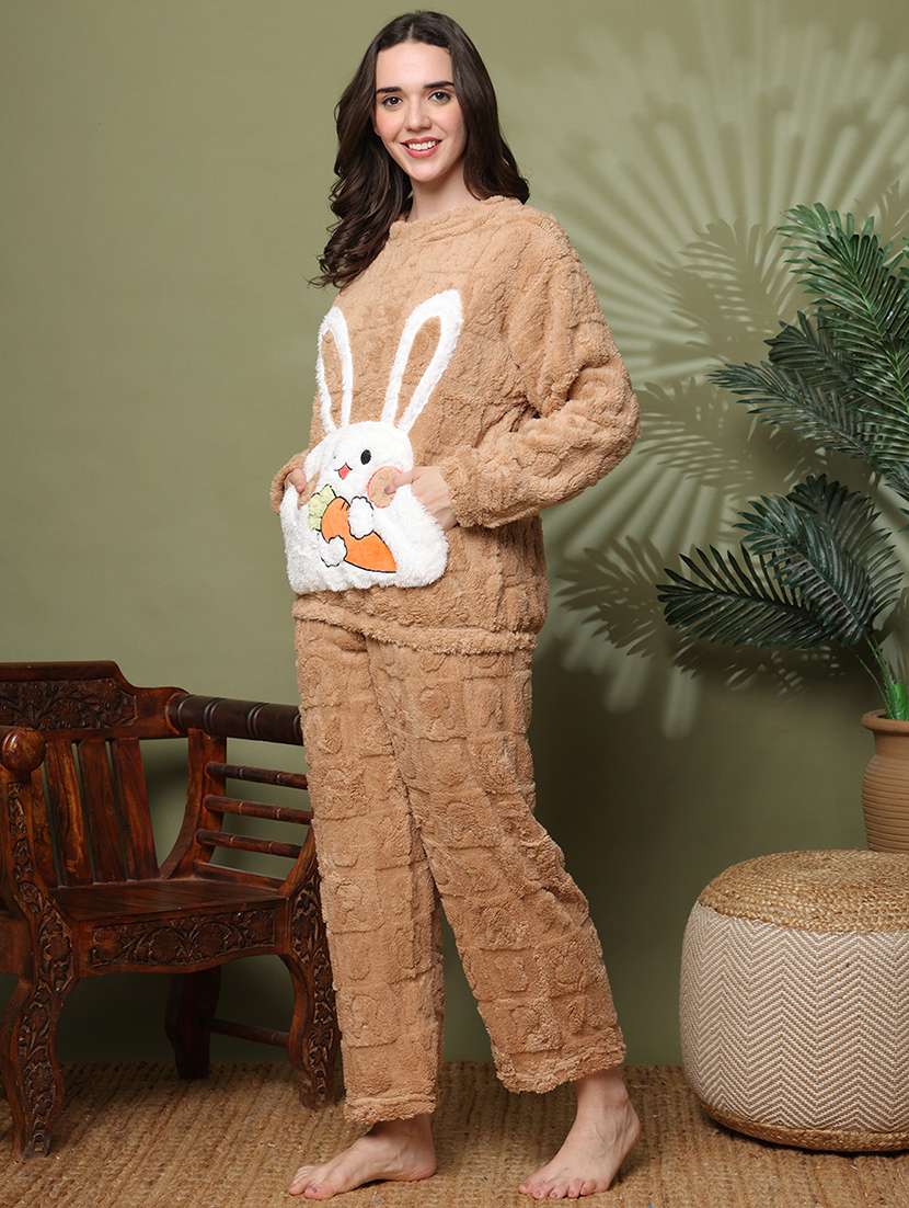 women long sleeve nightwear pyjama set - 22162306 -  Standard Image - 1