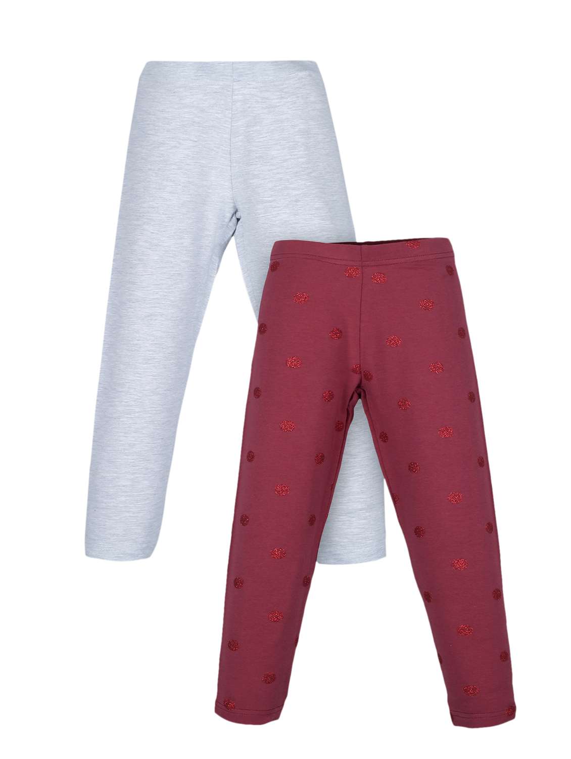 girls pack of 4 printed mid rise legging - 22162341 -  Standard Image - 1