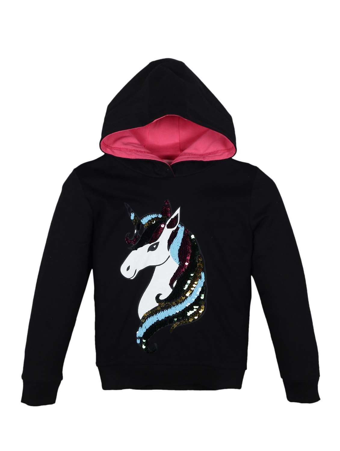 girls printed long sleeve hooded full length set - 22162352 -  Standard Image - 1