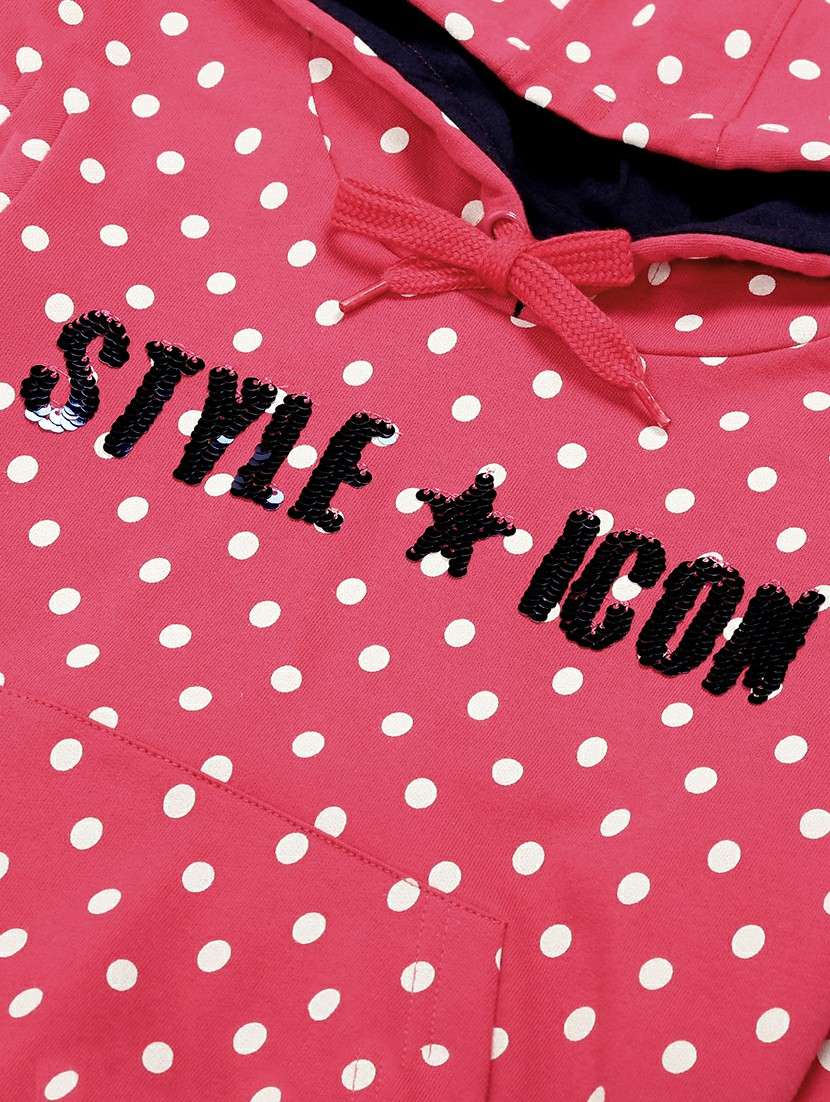 girls printed long sleeve hooded full length set - 22162356 - Standard Image - 6
