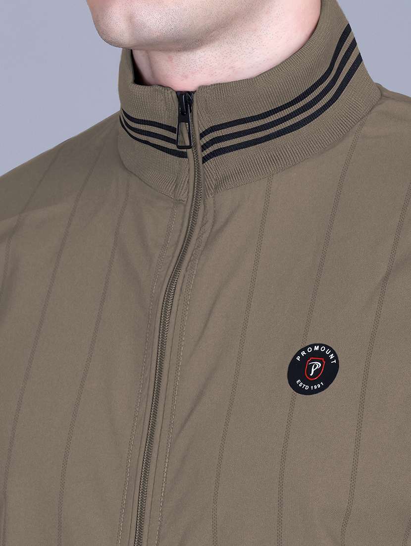 men striped long sleeve regular fit casual jacket - 22162364 -  Standard Image - 4