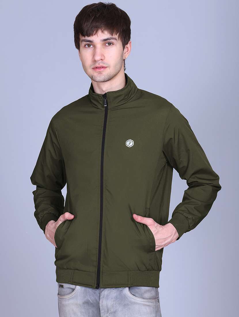 men solid long sleeve regualr fit reversible casual jacket - 22162367 -  Standard Image - 1