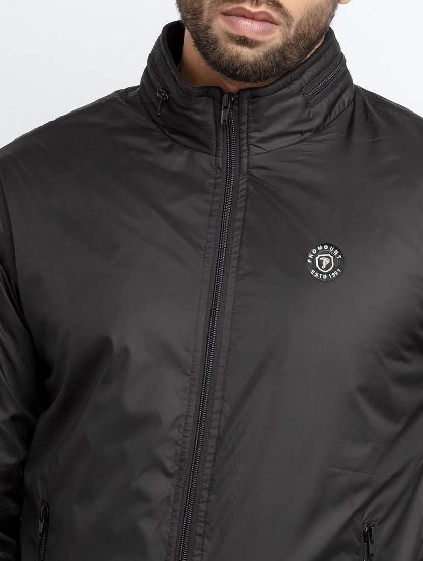 men solid long sleeve regualr fit casual jacket - 22162384 -  Standard Image - 4