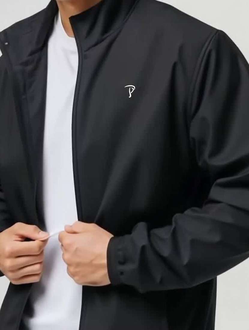 men solid long sleeve regualr fit casual jacket - 22162395 -  Standard Image - 4