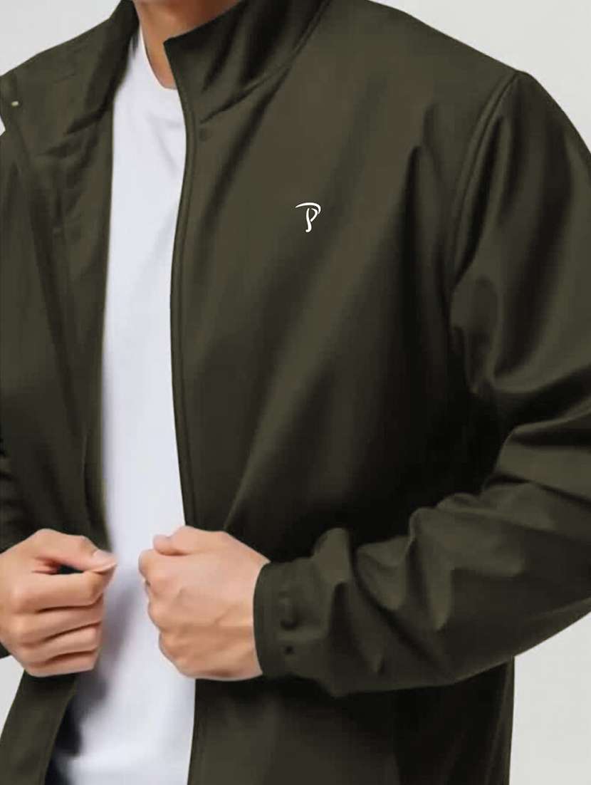 men solid long sleeve regualr fit casual jacket - 22162397 -  Standard Image - 4