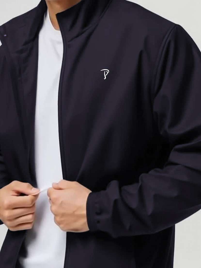 men solid long sleeve regualr fit casual jacket - 22162400 -  Standard Image - 4