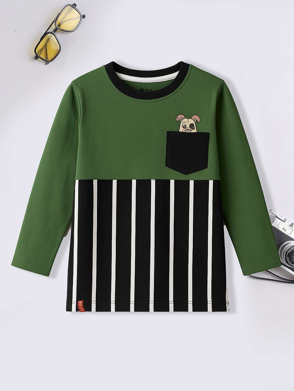 boys pack of 5 printed long sleeve t-shirt - 22162407 -  Standard Image - 1