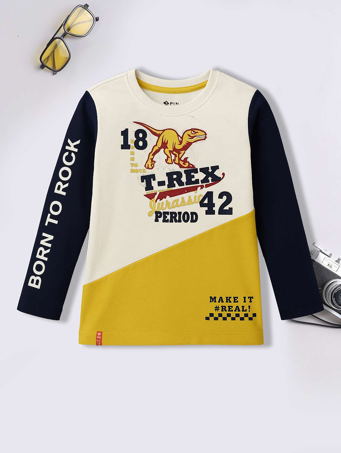 boys pack of 5 printed long sleeve t-shirt - 22162407 -  Standard Image - 4