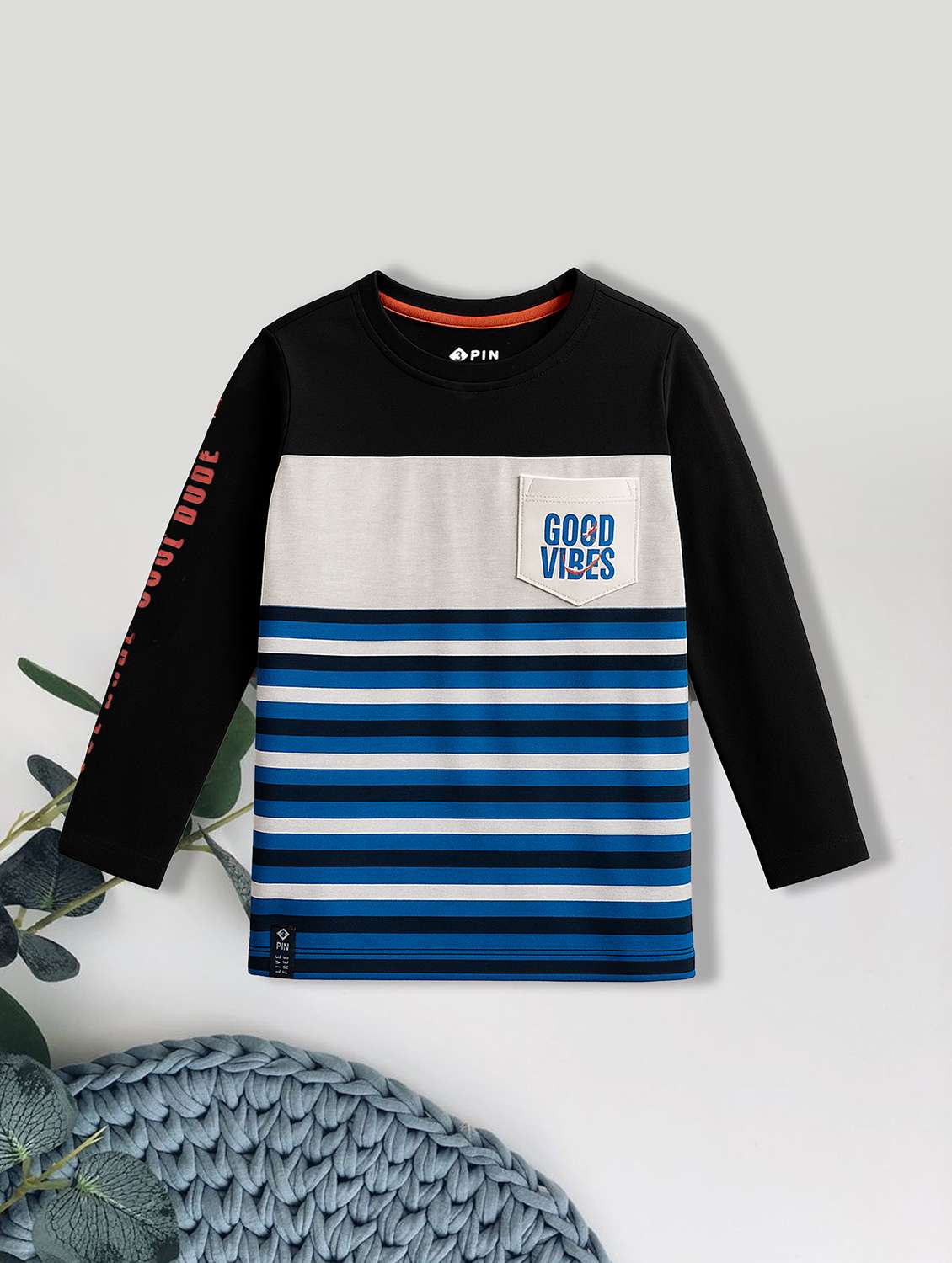 boys pack of 5 printed long sleeve t-shirt - 22162408 -  Standard Image - 1