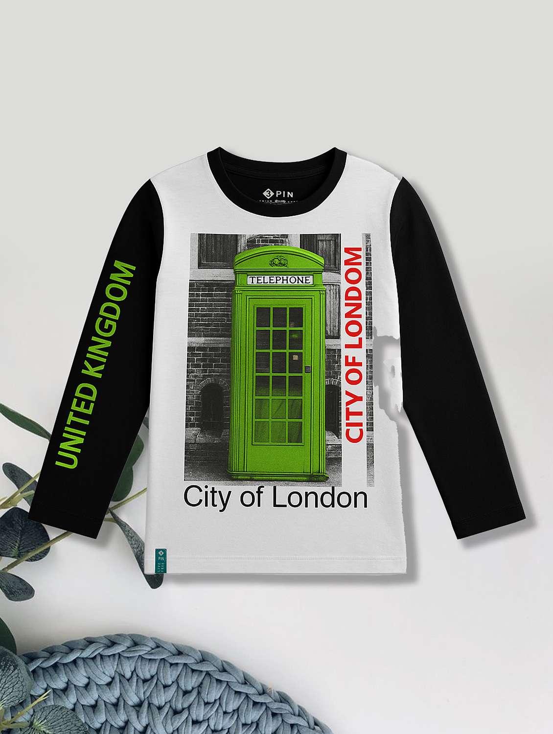 boys pack of 5 printed long sleeve t-shirt - 22162411 -  Standard Image - 1