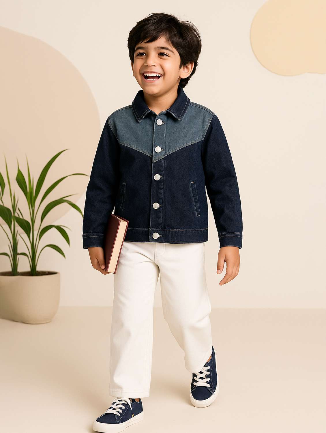 boys color blocked long sleeve shacket - 22162445 -  Standard Image - 1