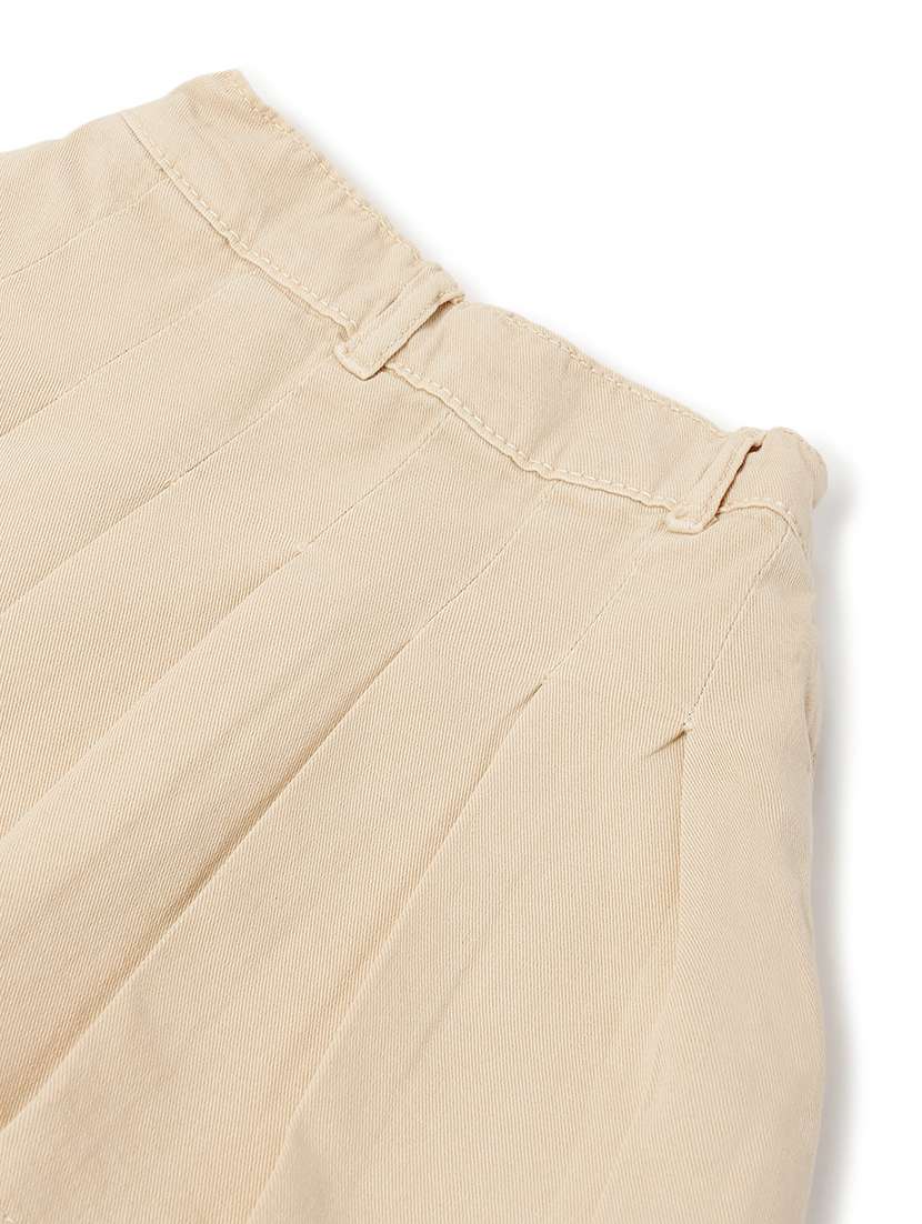 girls solid pleated mid rise skirt - 22162448 -  Standard Image - 4