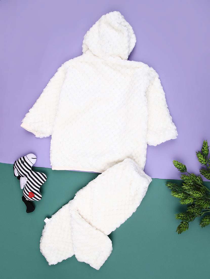 kids self designed hooded full length set - 22162605 -  Standard Image - 1