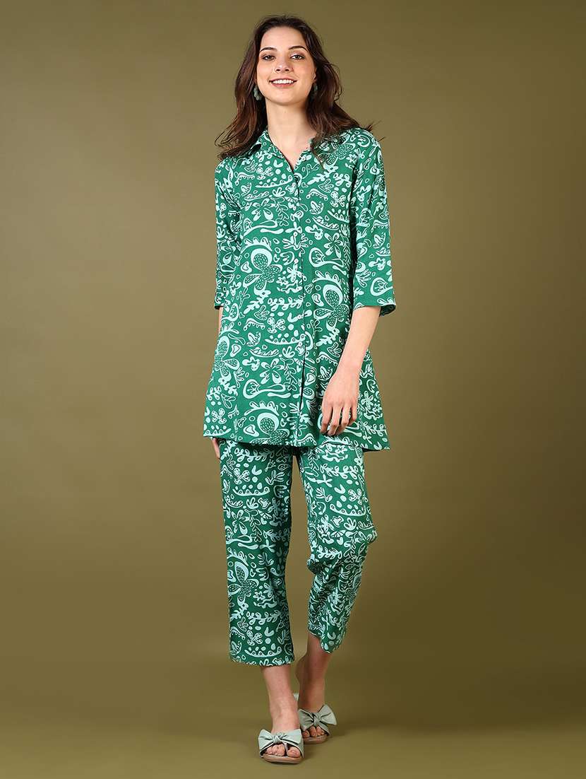 womens green co-ord set - 22162852 -  Standard Image - 1