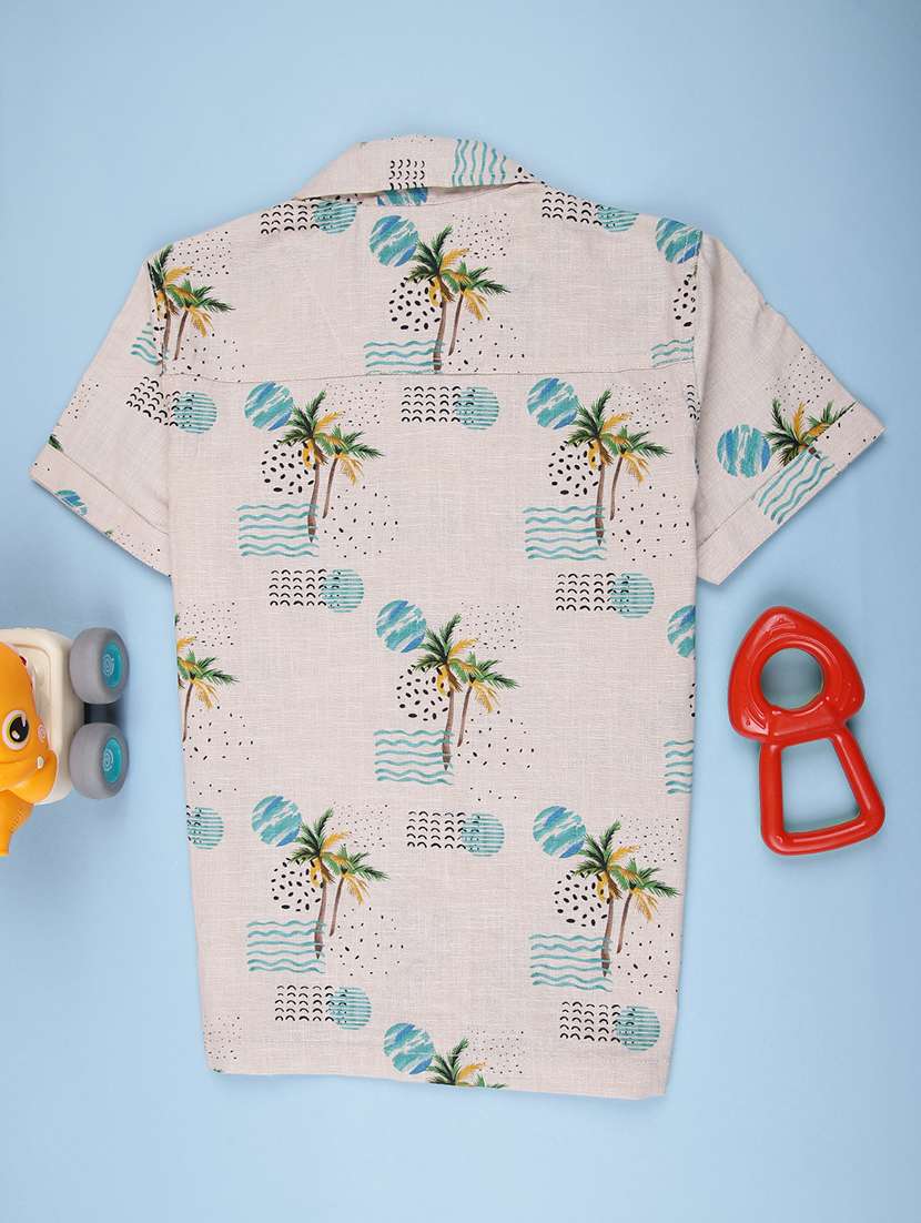 boys printed short sleeve casual shirt - 22162959 -  Standard Image - 1
