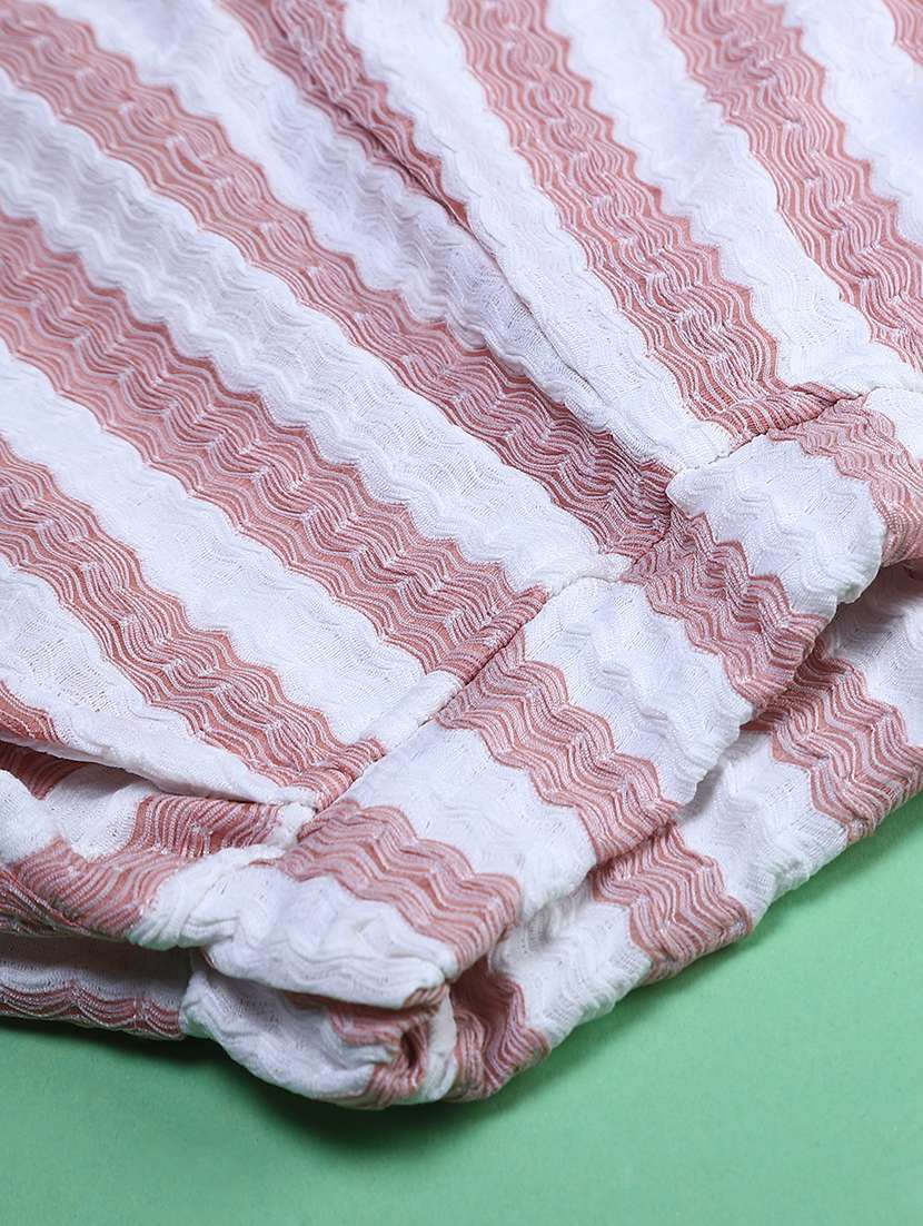 girls striped top and trouser co-ord set - 22162974 -  Standard Image - 4