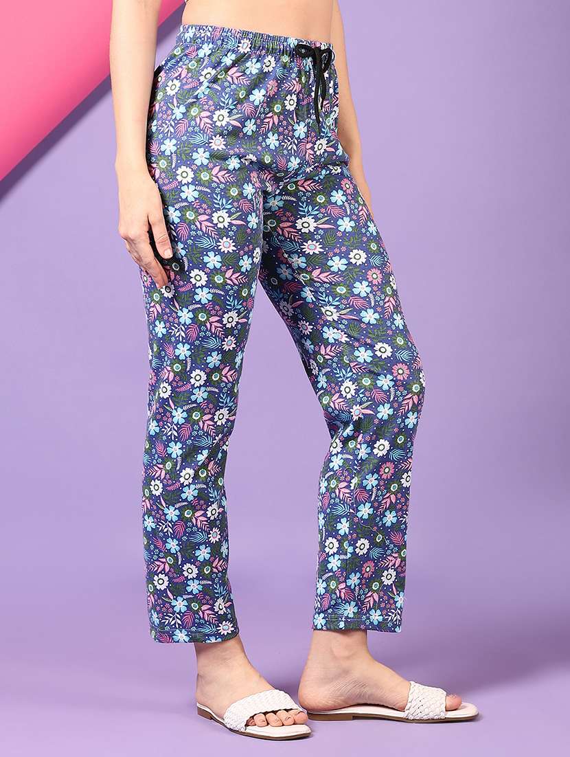 women printed mid rise pajama - 22163299 -  Standard Image - 1