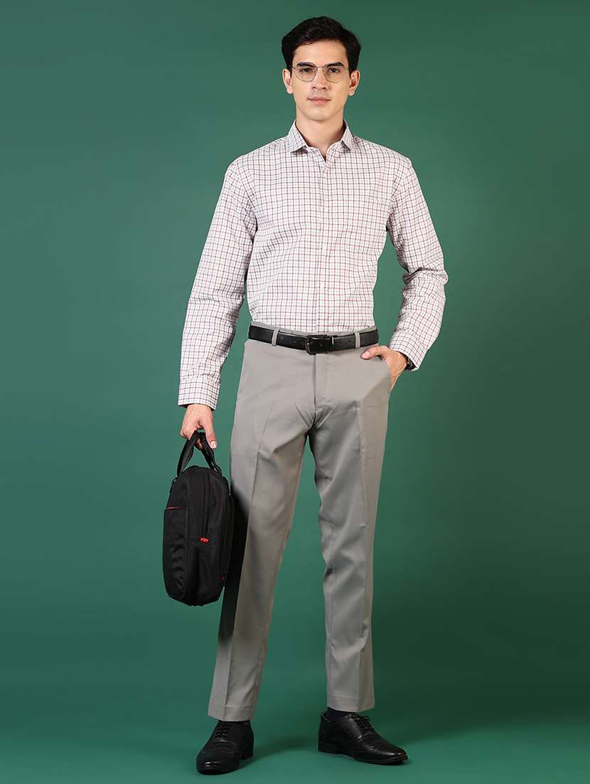 men checkered long sleeve regualr fit formal shirt - 22163549 -  Standard Image - 4