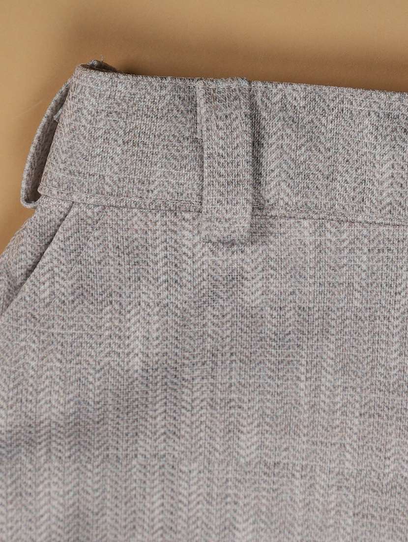 boys checkered long sleeve trouser shirt with waistcoat set - 22163918 -  Standard Image - 4