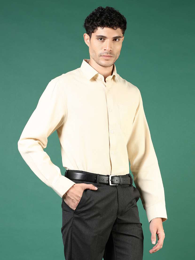 men solid long sleeve regualr fit formal shirt - 22164000 -  Standard Image - 1