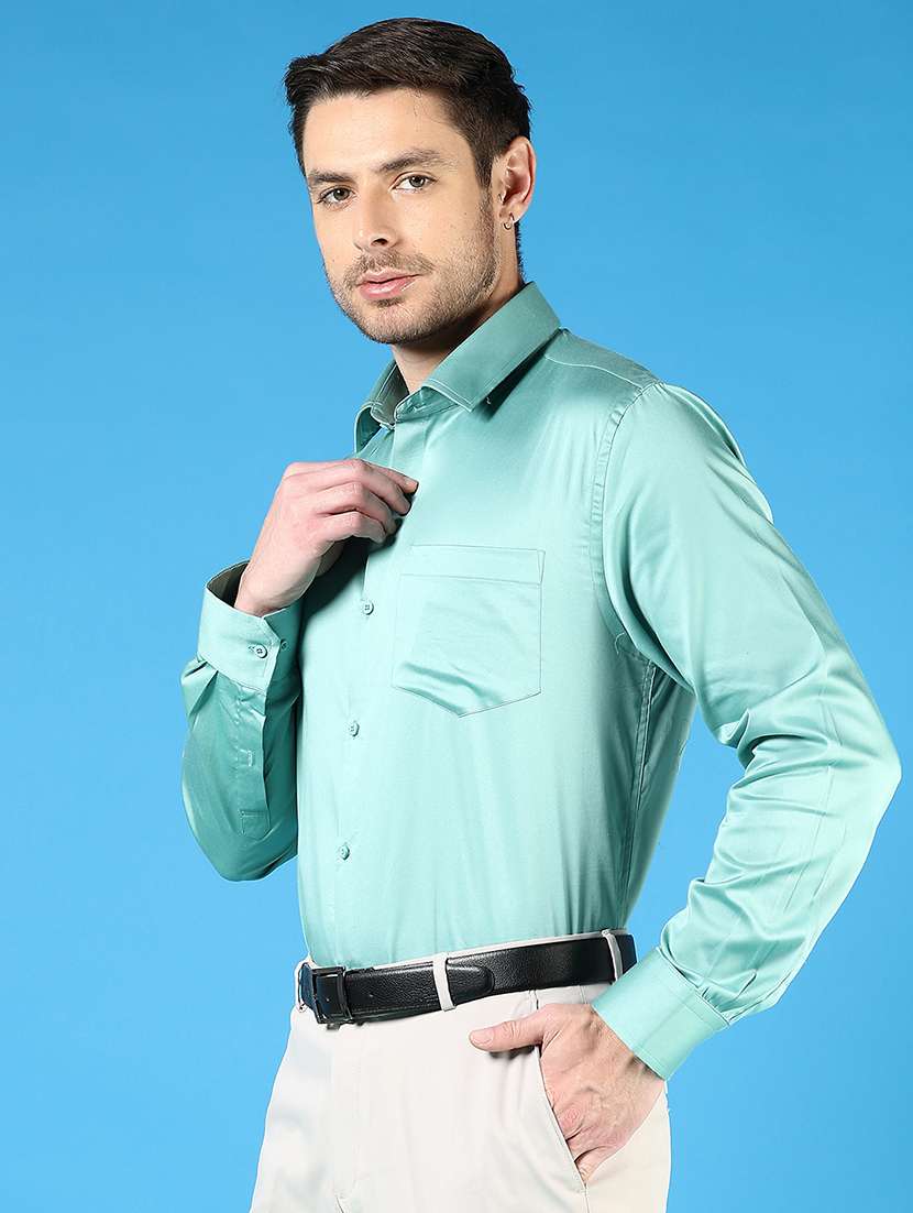 men solid long sleeve regualr fit formal shirt - 22164003 -  Standard Image - 1