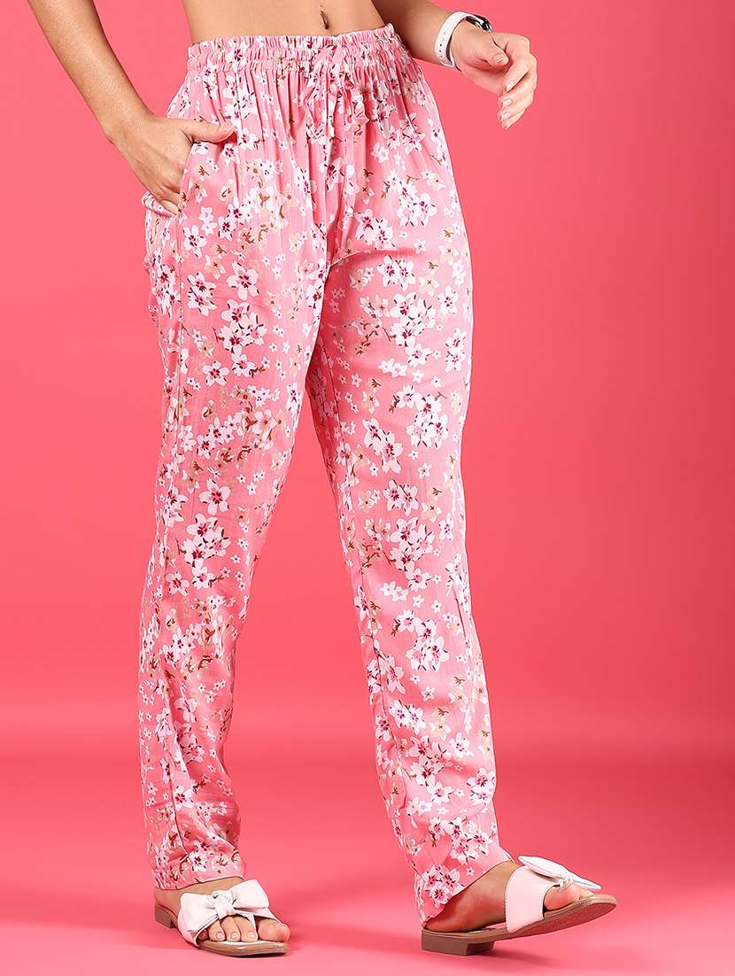women printed mid rise pajama - 22164220 -  Standard Image - 1