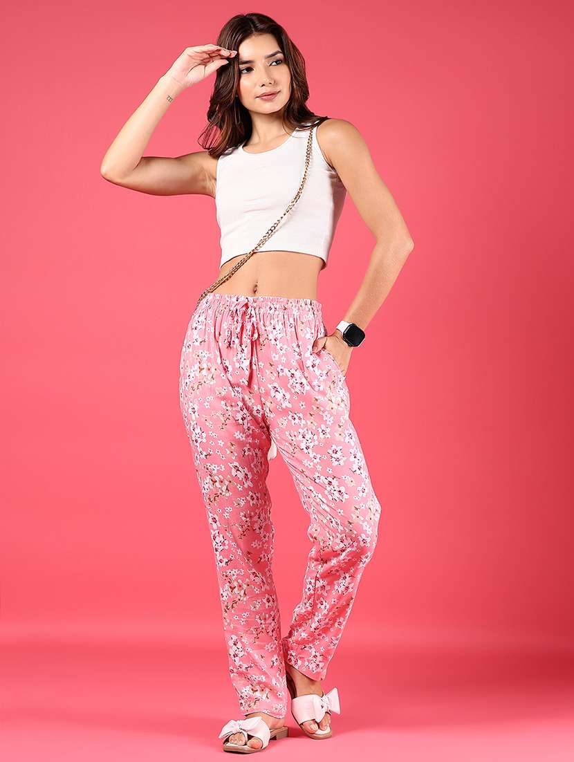 women printed mid rise pajama - 22164220 -  Standard Image - 4