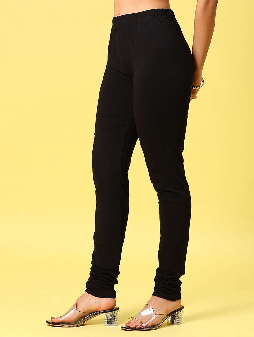 Women Solid Mid Rise Full Length Legging - 22164468 -  Standard Image - 1