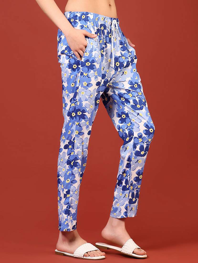 women printed mid rise pyjama - 22164633 -  Standard Image - 1
