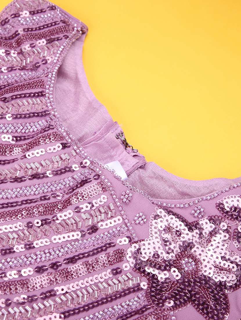 girls embellished sleeveless lehenga and choli with dupatta - 22164805 -  Standard Image - 4