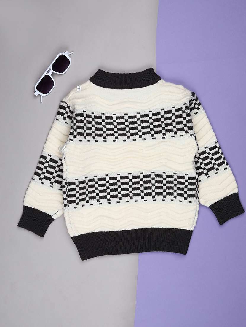 Boys Self Designed Long Sleeve Sweater - 22164950 -  Standard Image - 1