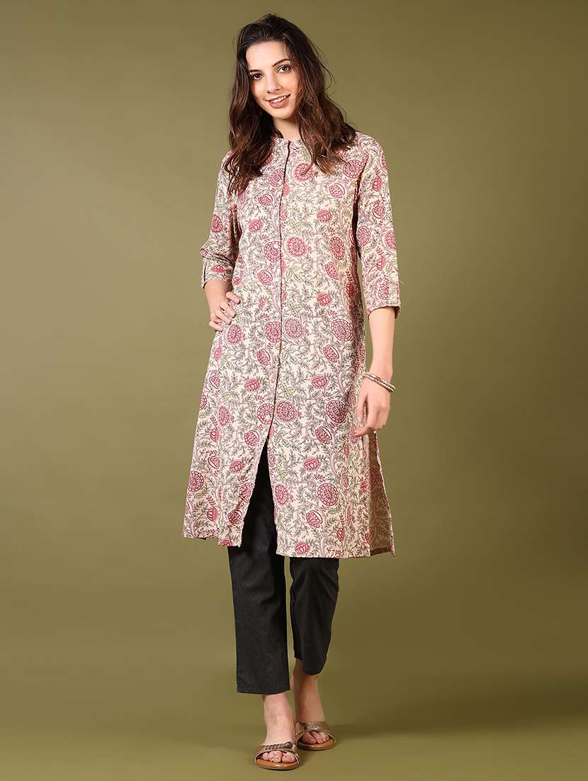 women solid mid rise regular fit tapered pant - 22165442 -  Standard Image - 4