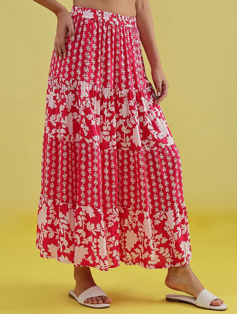 Women Printed High Rise Long Skirt - 22165443 -  Standard Image - 1