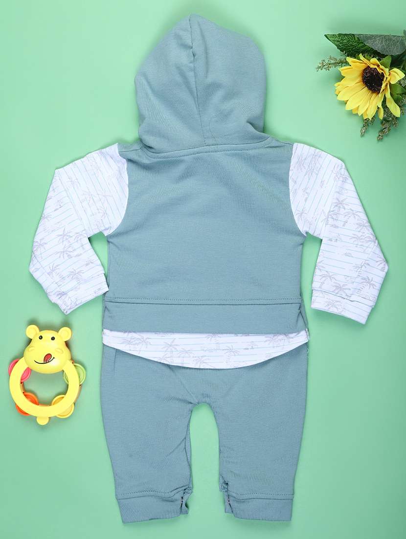 boys solid hooded full length set - 22165587 -  Standard Image - 1