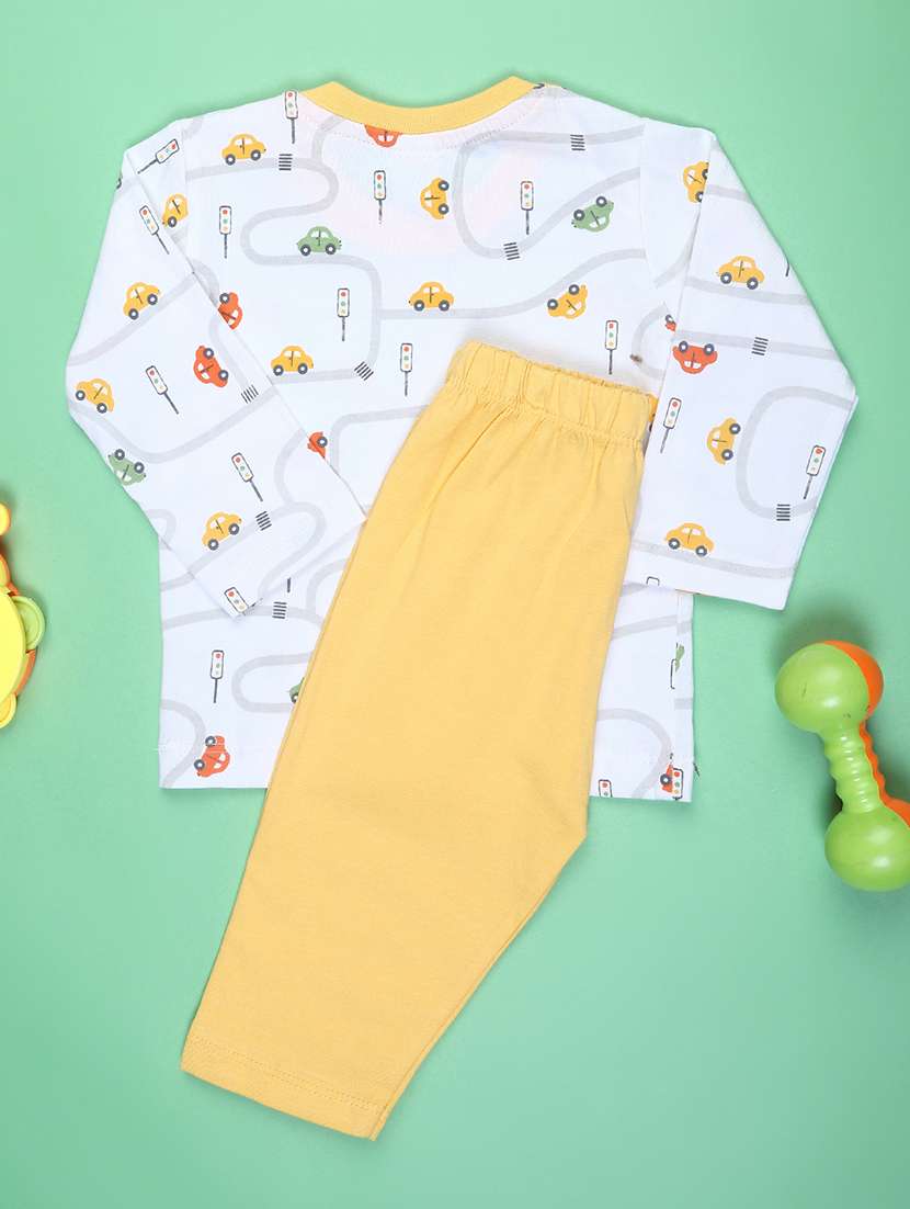 boys printed t-shirt & pajama co-ord set - 22165706 -  Standard Image - 1