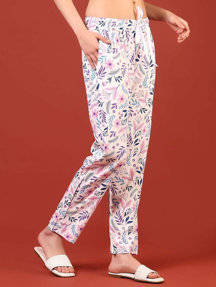 women printed mid rise pyjama - 22165809 -  Standard Image - 1