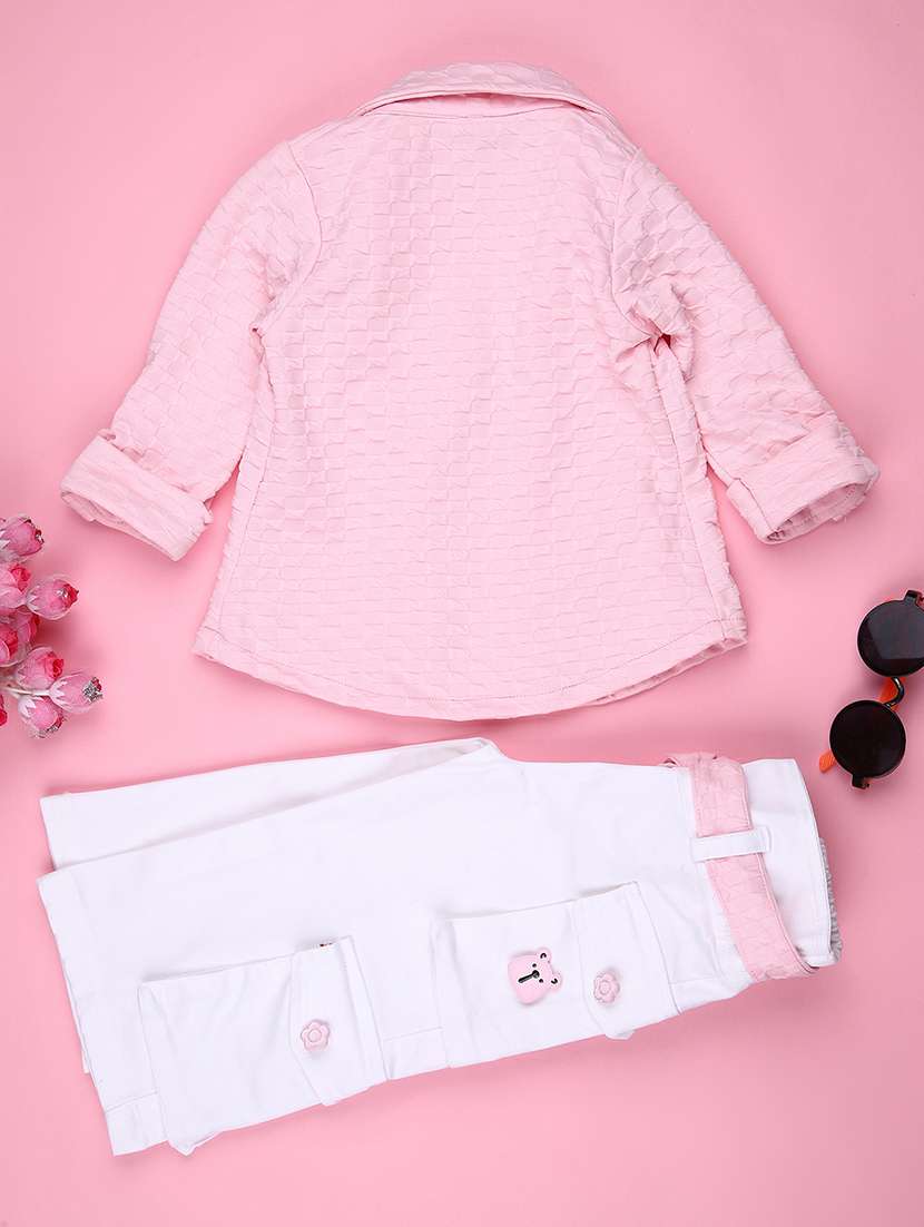 girls printed full length co-ord set - 22166219 -  Standard Image - 1