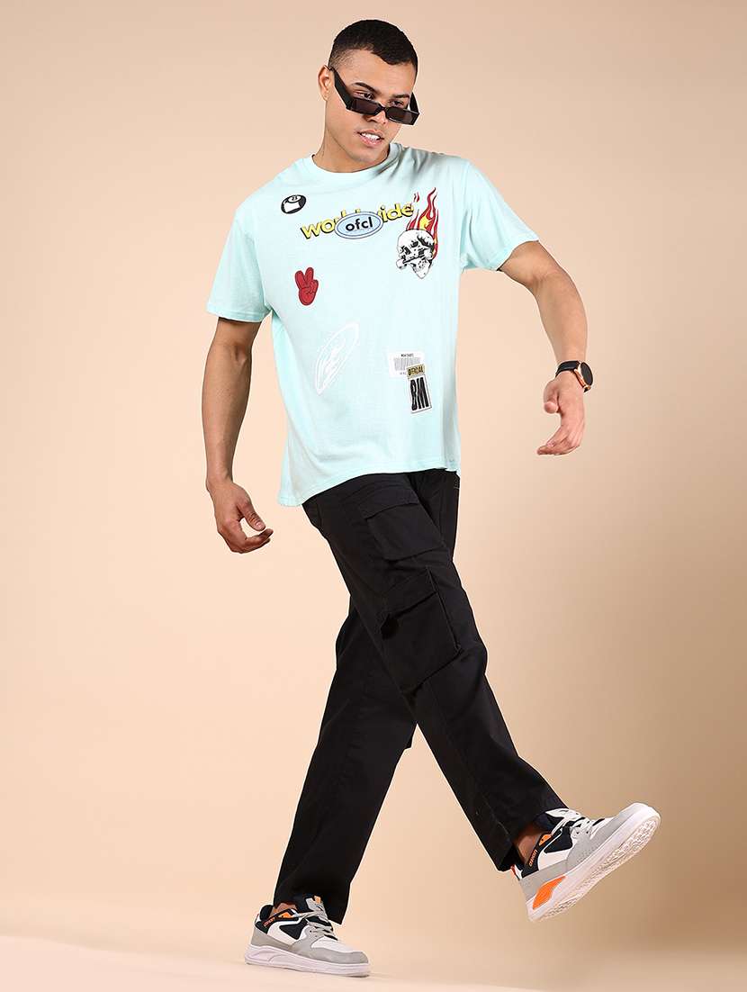 men solid mid rise cargo - 22166307 -  Standard Image - 4