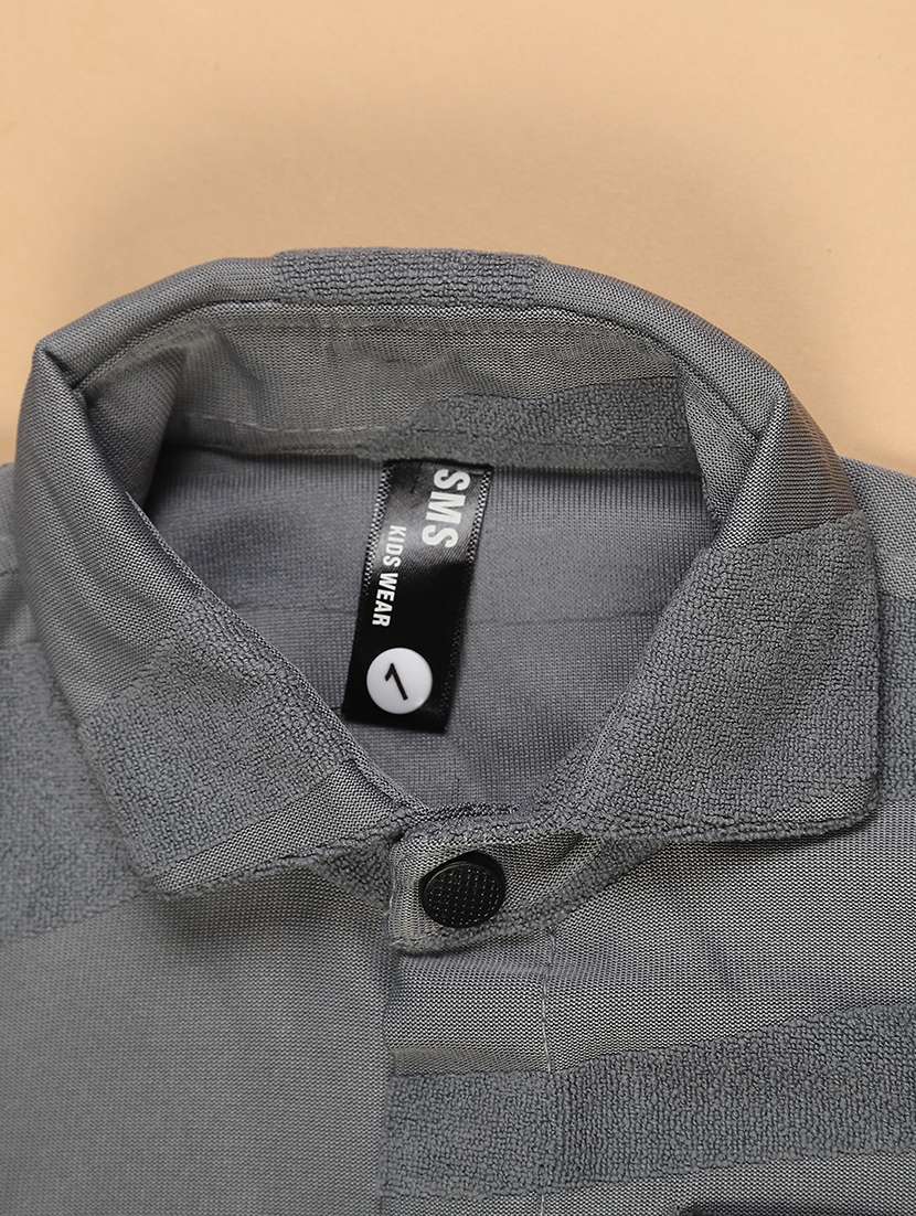 boys solid shorts co-ord set - 22166317 -  Standard Image - 4