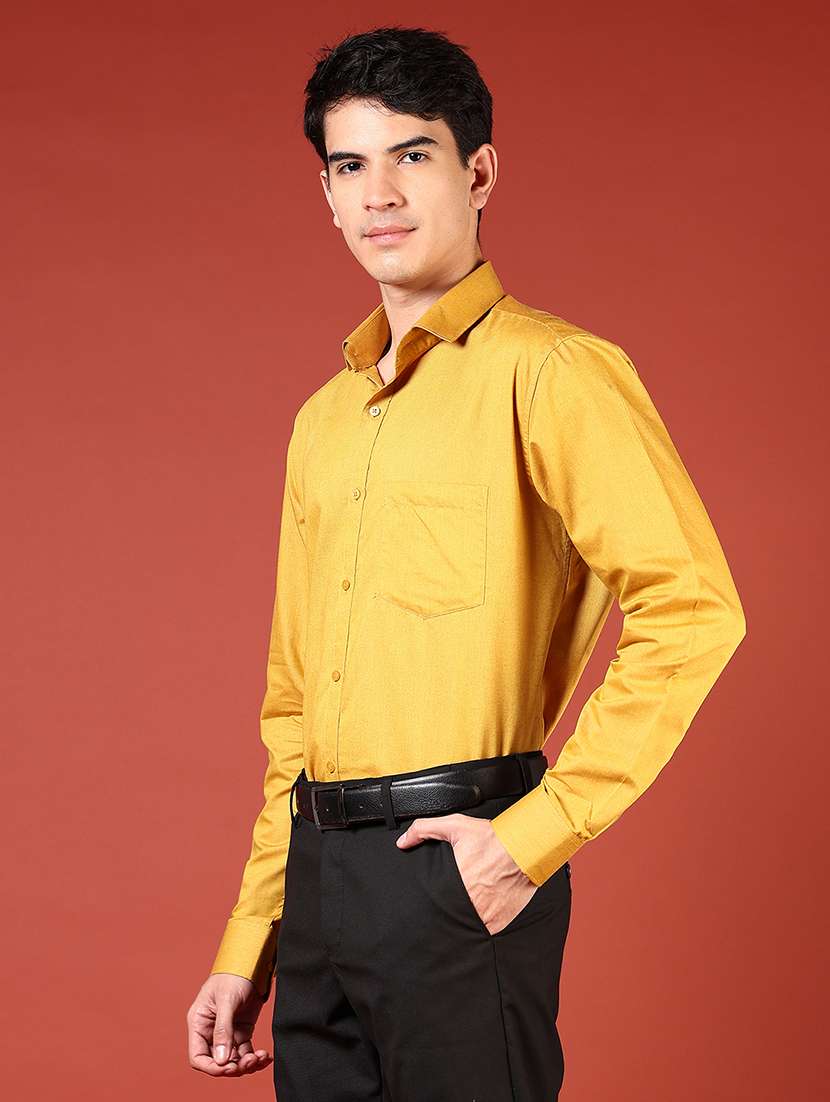 men solid long sleeve regualr fit formal shirt - 22166408 -  Standard Image - 1