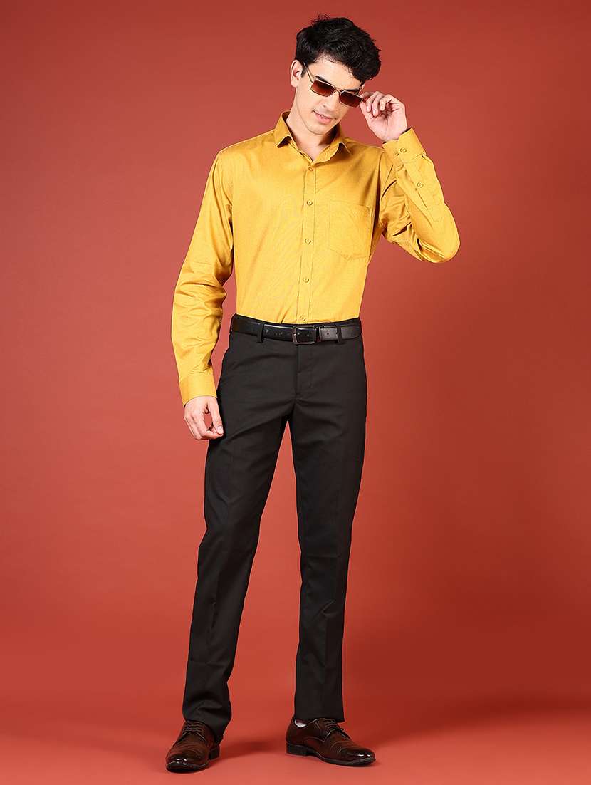 men solid long sleeve regualr fit formal shirt - 22166408 -  Standard Image - 4